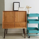 Moderno sideboard a 2 porte 16.1 "W√ó35.4" H Server da pranzo in legno antico per soggiorno