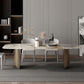 Modern Dining Sintered Stone Table Dining Rectangle Table with Metal Legs for Home Use Clearhalo 'Dining Tables & Seating' 'Dining Tables' 'dining_table' 'furn' 'furn_dining_table' 'Furniture' 'Kitchen & Dining Furniture' 1200x1200_12ab6cd8-985b-482f-872e-08d893dd6145