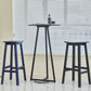 Industrial Style Bar-height Ash Solid Wood Backless Bar Stool