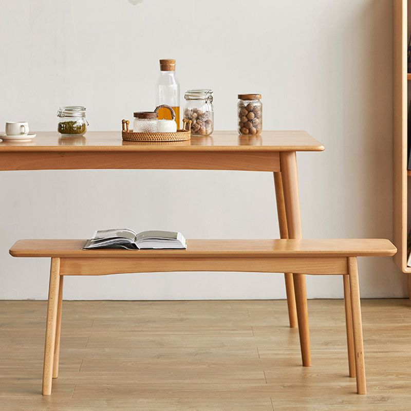 11 Inch Wide Contemporary Seating Bench Solid Wood Beech Bench Clearhalo 'Benches' 'Chairs & Seating' 'furn' 'furn_benches' 'Furniture' 'Living Room Furniture' 1200x1200_12ade41f-4a47-41c3-a588-45cd37b5ffa7