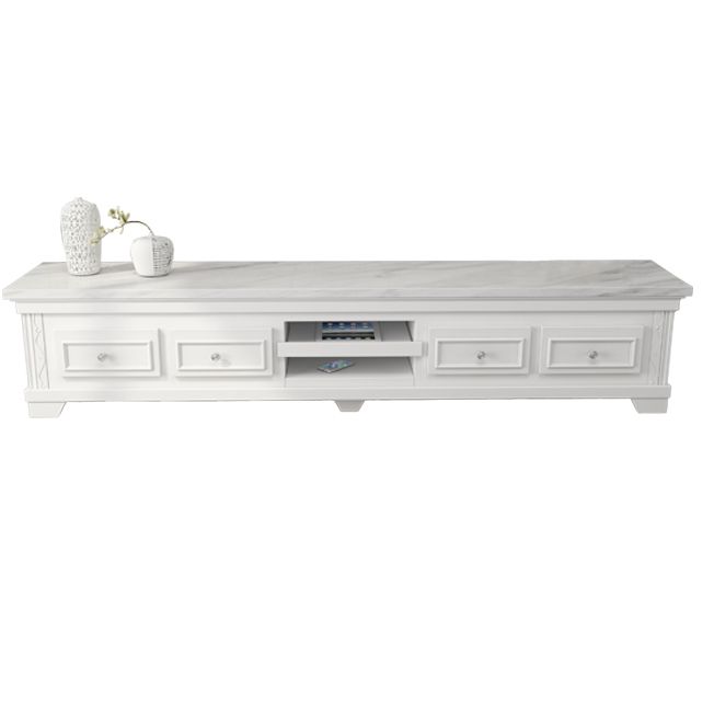 Gesinterde steen ingesloten tv -opslag moderne tv -kast met glide laden