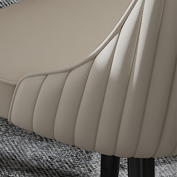 Sedia da pranzo in pelle finta Parsons Casa braccio da pranzo.