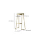 Modern Backless Counter Stool Upholstered Bar Stool with Metal Base Clearhalo 'Bar Furniture' 'Bar Stools' 'bar_stools' 'furn' 'furn_bar_stools' 'Furniture' 'Kitchen & Dining Furniture' 1200x1200_12b344ea-39b1-4c14-bff6-a16771d9f9ef