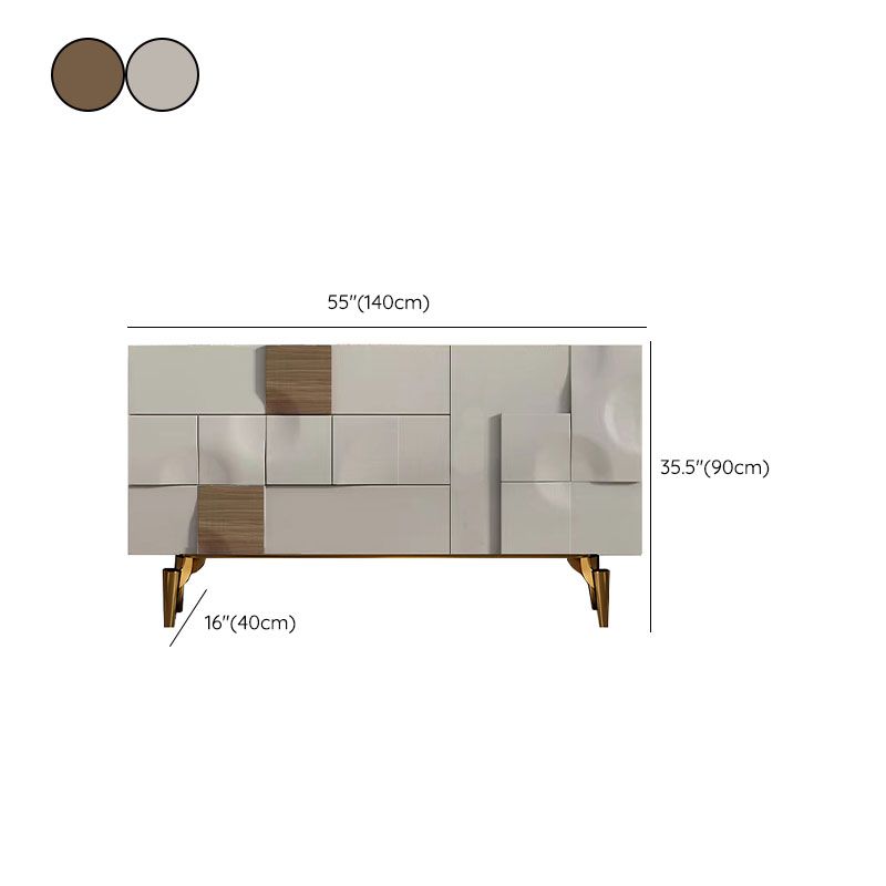 Glam Sideboard Gabinetto del salotto tavolo da soggiorno con cassetti e conservazione