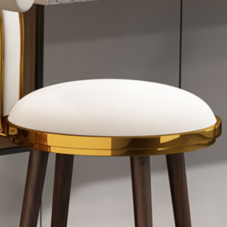 Barkrukken en barkrukken met fluweelmatte afwerking Eigentijdse krukken voor binnen met metalen poten