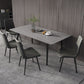 Industrial Style Sintered Stone Dining Table Rectangle Table with 4 Legs for Dinning Room Clearhalo ' dining_table' 'Dining Tables & Seating' 'Dining Tables' 'furn' 'furn_dining_table' 'Furniture' 'furniture_dining_table' 'Kitchen & Dining Furniture' 'kitchen&dining_furn' 'kitchen' 'kitchen_dining_table' 1200x1200_12b713e6-ab78-40ac-90e5-11be6c6438b5