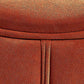 Orange Velvet Ottoman Modern Round Ottoman Stain Resistant Ottoman Clearhalo 'furn' 'furn_ottomans_poufs' 'Furniture' 'Living Room Furniture' 'Ottomans & Poufs' 'ottomans_poufs' 1200x1200_12b717fb-8799-46ce-bb3f-4e97aec27bf6