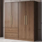 Brown Engineered Wood Wardrobe Closet Modern Wardrobe Armoire