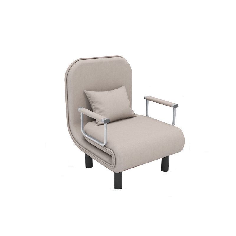 Convertible Accent chair Square Arms Velvet Convertible Chair with Basic Four Leg Clearhalo 'Accent Chairs' 'accent_chairs' 'Chairs & Seating' 'furn' 'furn_accent_chairs' 'Furniture' 'Living Room Furniture' 1200x1200_12bd13a6-dfe7-4d99-902e-94a2b04cf563