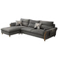 Scandinavian Sectional Sofa Fabric Storage Stationary Sectional Clearhalo 'furn' 'furn_sectionals' 'Furniture' 'Living Room Furniture' 'Sectionals' 1200x1200_12bd7ff1-01c7-4e68-b666-184bfc37d5bf