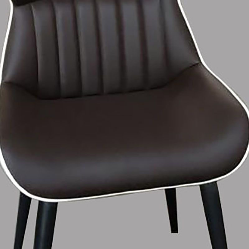 Industrial Wingback Parsons Chair for Kitchen Faux Leather Dining Chairs Clearhalo 'Dining Chairs' 'Dining Tables & Seating' 'dining_chair' 'furn' 'furn_dining_chair' 'Furniture' 'Kitchen & Dining Furniture' 1200x1200_12bdc466-ebcd-493d-9a6c-ea16e8dc00e0