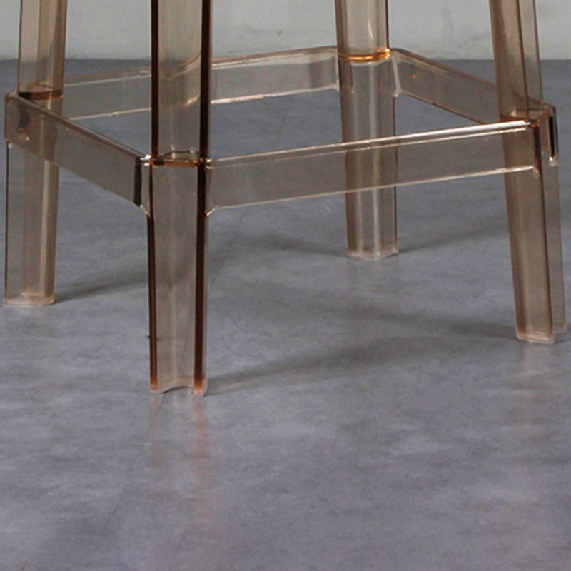 Nordic Plastic Stackable Barstool Simple Indoor Tall Stool with Square Seat Clearhalo 'Bar Furniture' 'Bar Stools' 'bar_stools' 'furn' 'furn_bar_stools' 'furniture_bar_stools' 'Kitchen & Dining Furniture' 'kitchen&dining_furn' 'kitchen' 'kitchen_furn' Furniture' 1200x1200_12be73c0-4bd1-4a77-bc4c-89f400b409fc