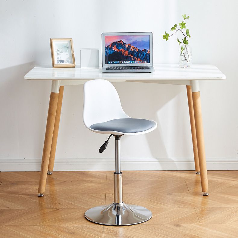 Contemporary Liftable Bar-stool Plastic Counter Bar Stool with Metal Legs Clearhalo 'Bar Furniture' 'Bar Stools' 'bar_stools' 'furn' 'furn_bar_stools' 'Furniture' 'furniture_bar_stools' 'Kitchen & Dining Furniture' 1200x1200_12bf270c-0953-4baf-8ece-998a8a453e20