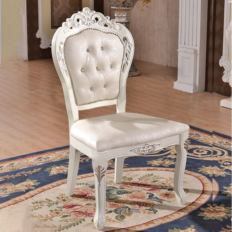 Victorian Upholstered Home Side Chair King Louis Back Matte Finish Dining Chair (Set of 2) Clearhalo ' kitchen&dining_furn' 'Dining Chairs' 'Dining Tables & Seating' 'dining_chair' 'furn' 'furn_dining_chair' 'Furniture' 'furniture_dining_chair' 'Kitchen & Dining Furniture' 'kitchen' 1200x1200_12c03fd1-f1c3-4d1c-b71e-0dbcf1debf45
