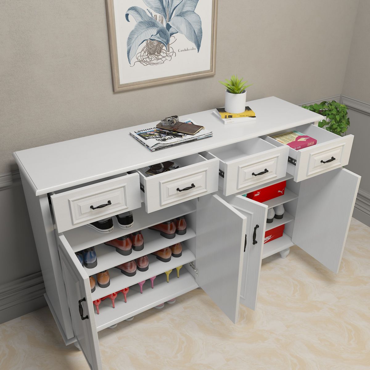 Server per pranzo in pietra contemporaneo server regolabile per soggiorno per soggiorno