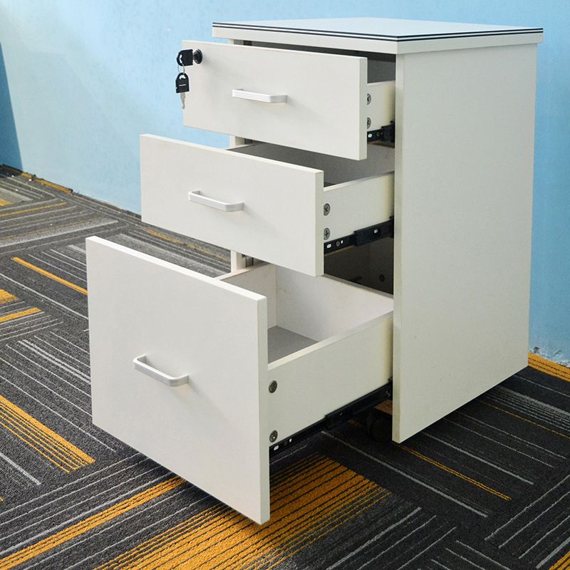 Contemporary File Cabinets Solid Wood Frame Key Lock File Pedestal Clearhalo 'Filing Cabinets' 'filling_cabinets' 'furn' 'furn_filling_cabinets' 'Furniture' 'Office Furniture' 1200x1200_12c2bd45-0cb4-4289-90e5-a1cfc7f69ed8