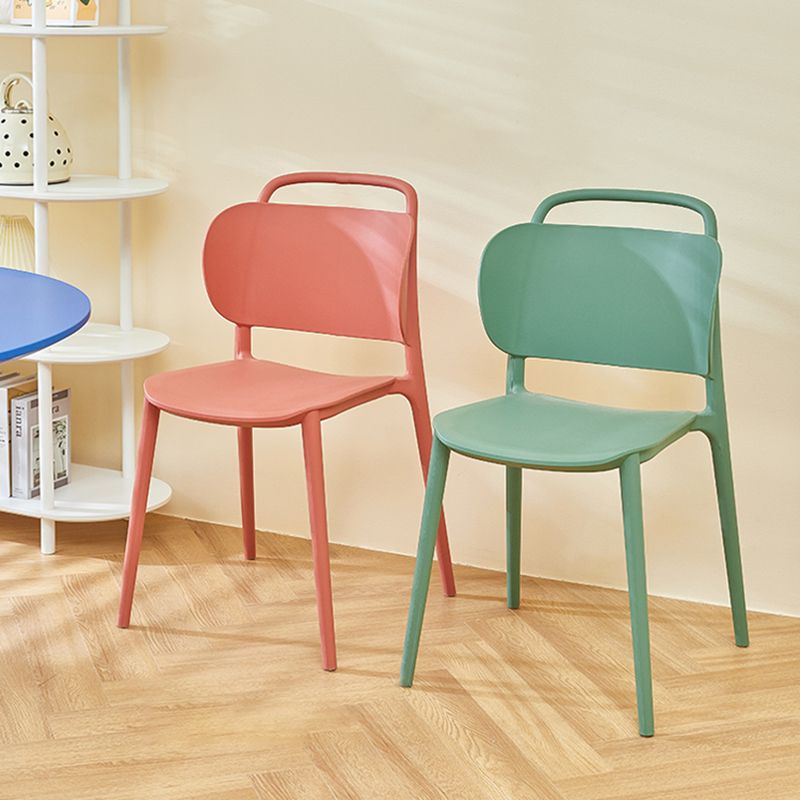 Contemporary Style Plastic Dining Chair Dining Armless Side Chair for Kitchen Clearhalo ' kitchen&dining_furn' 'Dining Chairs' 'Dining Tables & Seating' 'dining_chair' 'furn' 'furn_dining_chair' 'Furniture' 'furniture_dining_chair' 'Kitchen & Dining Furniture' 'kitchen' 1200x1200_12c4473c-48d0-428d-801a-124ce4d055ca