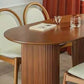 Kitchen Oval Dinner Table Dining Room Solid Wood Dining Table Clearhalo 'Dining Tables & Seating' 'Dining Tables' 'dining_table' 'furn' 'furn_dining_table' 'Furniture' 'Kitchen & Dining Furniture' 1200x1200_12c7e73f-a854-4622-a8f3-181b4b0e12fe