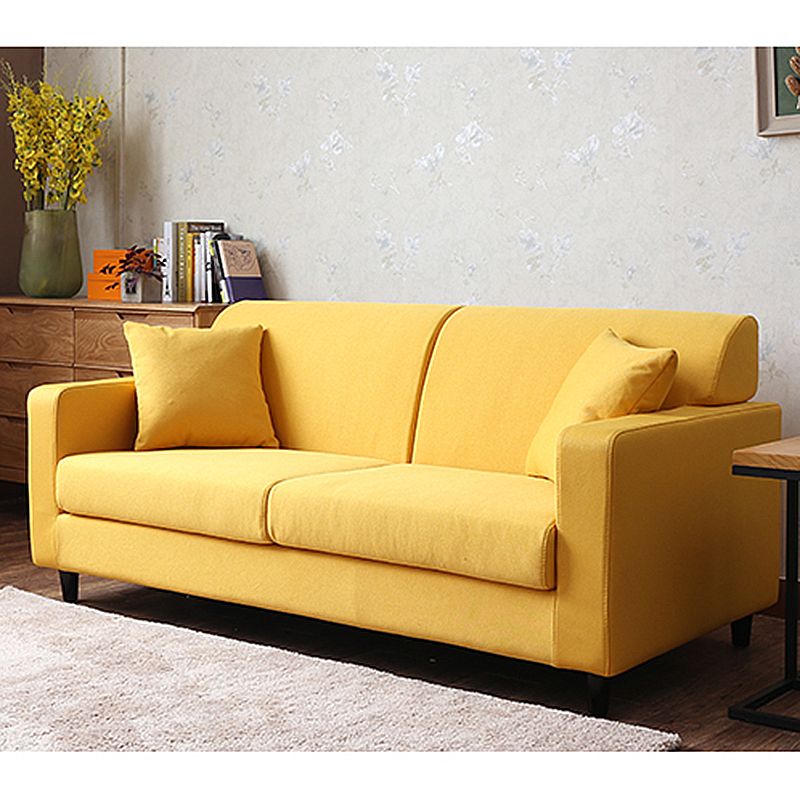 Contemporary 2-seat Sofa Square Arm Settee with Removable Cushions Clearhalo 'furn' 'furn_sofas' 'Furniture' 'furniture_sofas' 'Living Room Furniture' 'Sofa' 'sofas' 1200x1200_12c80146-bdfc-4283-8f4a-08f0355eb8cb