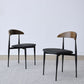 Modern Style Dining Chair Leather Open Back Side Chair for Dining Room