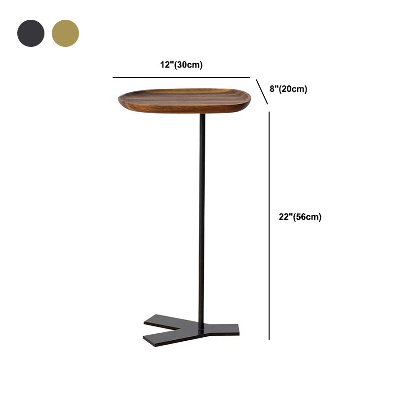 Nightand moderne non-personnel rond en bois massif des jambes supérieures incluse la table de nuit