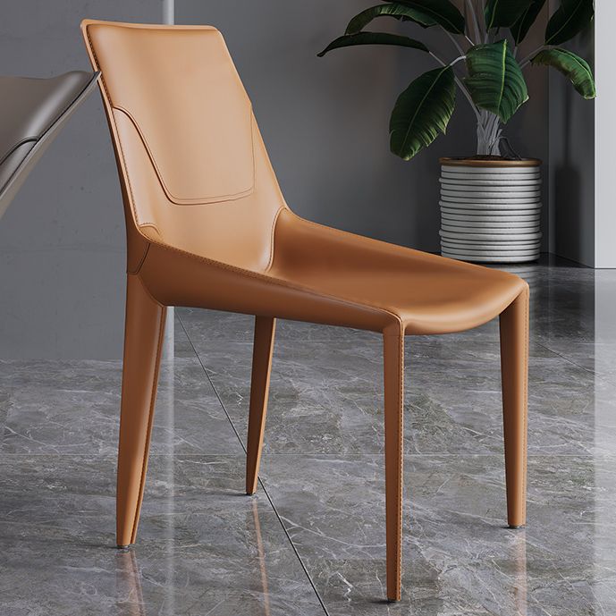 Zeitgenössische Stuhl armlose Stühle für Küche mit Metallbeinen