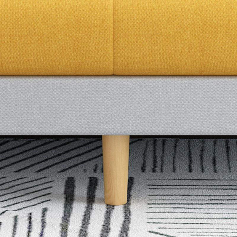 Convertible Linen Modern Sofa 27"W Sofa Square Arm with Storage Clearhalo 'furn' 'furn_sofas' 'Furniture' 'furniture_sofas' 'kitchen' 'kitchen_sofas' 'Living Room Furniture' 'Sofa' 'sofas' 1200x1200_12cbfad8-a489-4296-94a7-b477511ce447