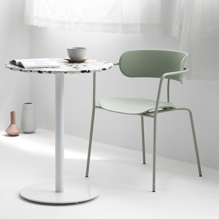 Industrial Metal Pedestal Dining Table Sintered Stone Table for Dining Room Clearhalo ' dining_table' 'Dining Tables & Seating' 'Dining Tables' 'furn' 'furn_dining_table' 'Furniture' 'furniture_dining_table' 'Kitchen & Dining Furniture' 'kitchen&dining_furn' 'kitchen' 'kitchen_dining_table' 1200x1200_12cc9df7-891d-415c-9168-4e4ee5e3ad8f