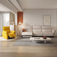 Modern Manual-Handle Recliner Chair Solid Color Standard Recliner with Footrest