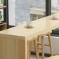 Light Brown Industrial Style Table Solid Wood Milk Tea Shop Casual Bar Table Clearhalo 'Bar Furniture' 'Bar Tables' 'bar_tables' 'furn' 'furn_bar_tables' 'Furniture' 'furniture_bar_tables' 'Kitchen & Dining Furniture' 1200x1200_12ced2e2-1ced-4508-8d27-95e2673bb777