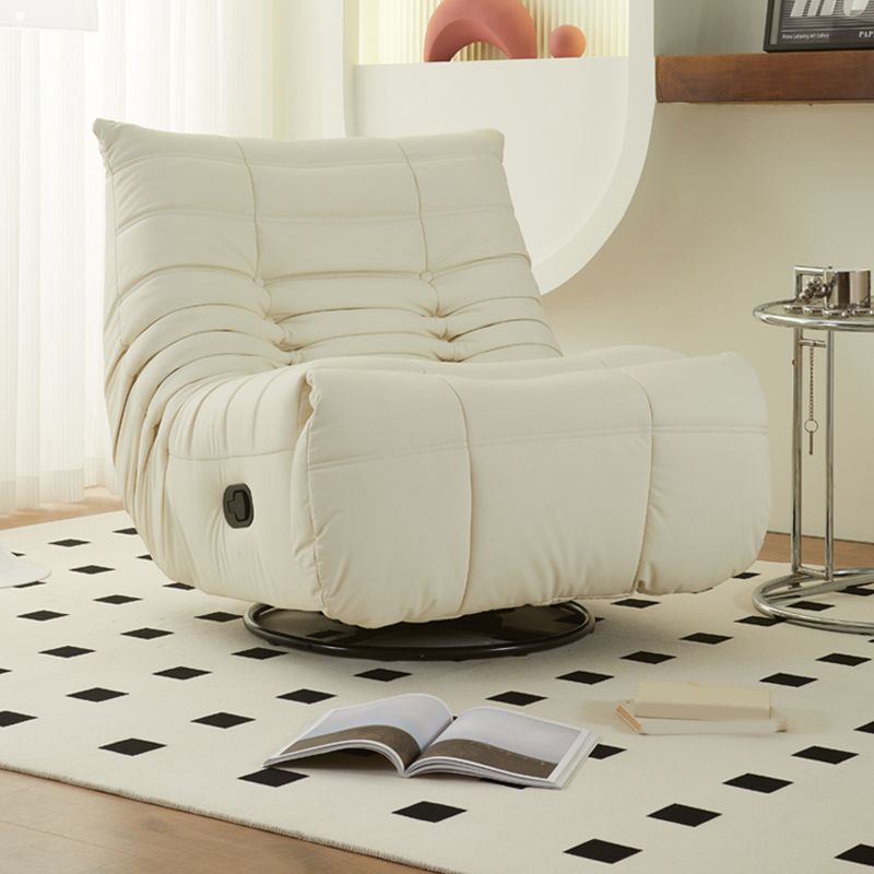 Contemporary Faux Leather Standard Recliner with Solid Color Tufted Back Clearhalo 'Chairs & Seating' 'furn' 'furn_recliners' 'Furniture' 'Living Room Furniture' 'Recliners' 1200x1200_12cf7665-8c6d-4047-9db4-8e5506afa58a