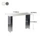 Modern Acrylic Bar Dining Table with Stone Top Rectangle Indoor Bistro Table Clearhalo 'Bar Furniture' 'Bar Tables' 'bar_tables' 'furn' 'furn_bar_tables' 'Furniture' 'furniture_bar_tables' 'Kitchen & Dining Furniture' 1200x1200_12d2112e-4c9f-4f29-91b7-74a37983f91f