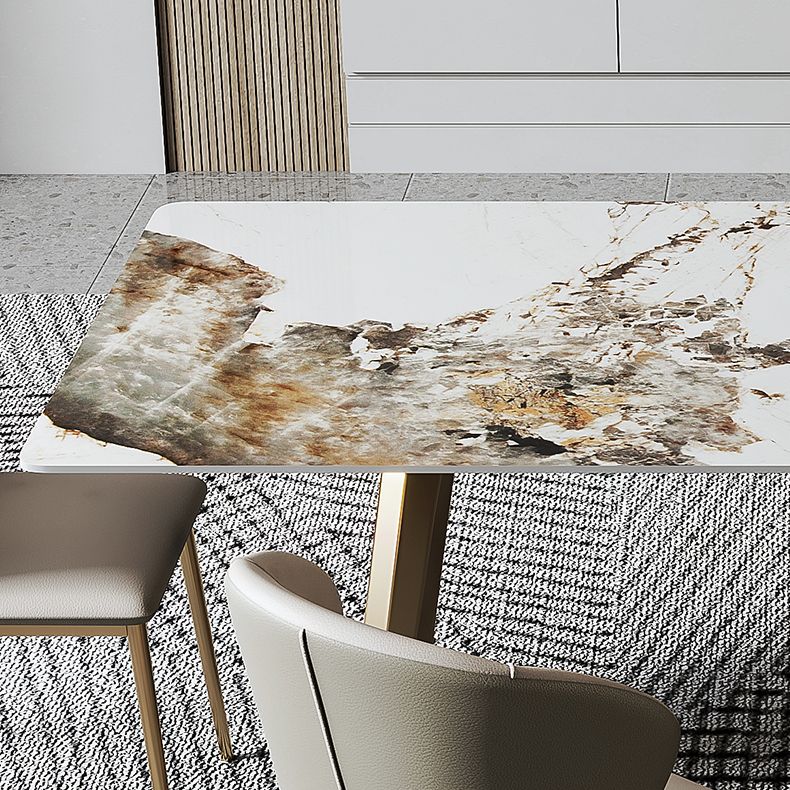 Contemporary Style 1/4/5/6/7 Pieces Furniture Sintered Stone Dining Table Set for Kitchen Clearhalo 'Dining Room Sets' 'Dining Tables & Seating' 'dining_room_set' 'furn' 'furn_dining_room_set' 'Furniture' 'furniture_dining_room_set' 'Kitchen & Dining Furniture' 'kitchen&dining_furn' 'kitchen' 1200x1200_12d33d5c-5715-4dfc-a172-ca9b4920eadb