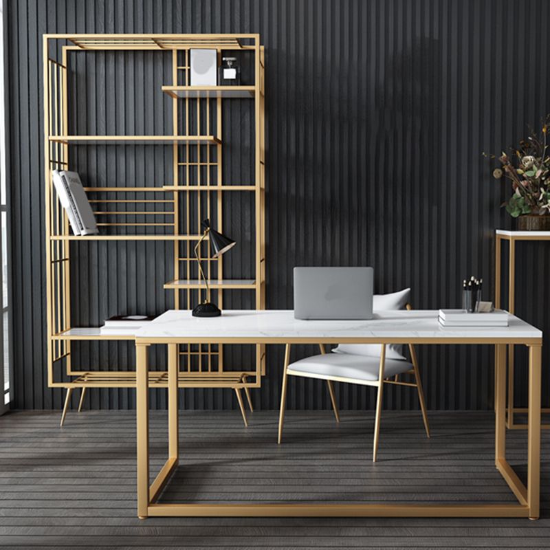 Libreria glam metal etagere scaffale per la sala di studio 70,9 "h x 11,8" w