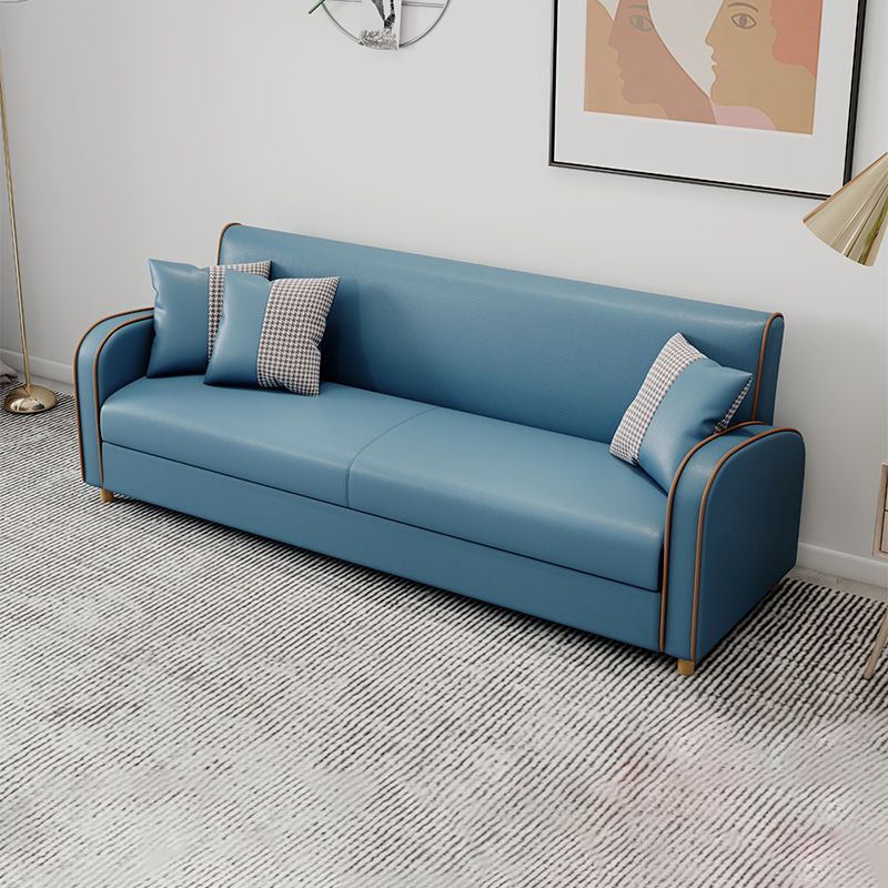 Divano a braccio inclinata in fico resistente alla macchia divano standard contemporaneo