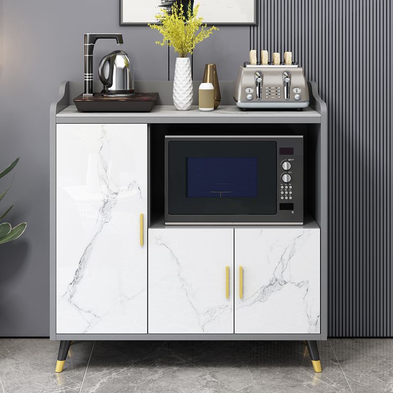 Server da pranzo per la casa in pietra in pietra in finto legno in legno con armadi