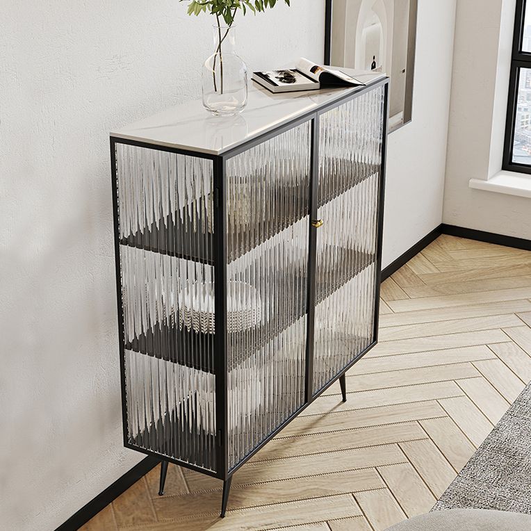 Server a 2 porte in stile Sinterizzazione in pietra sinterizzato per soggiorno per soggiorno