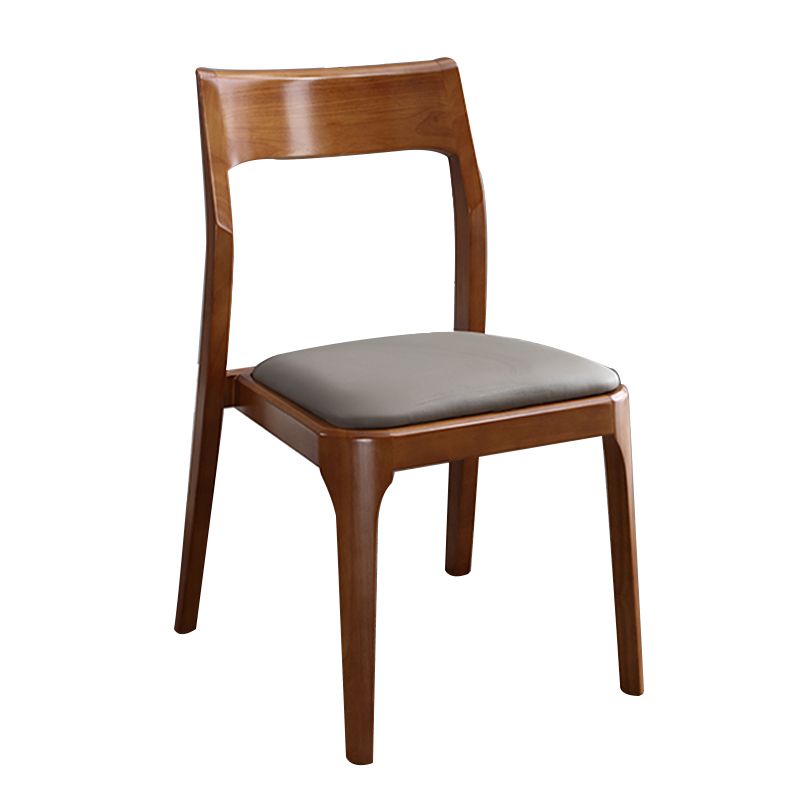 Traditional Armless Dining Chairs Open Back Dining Side Chair
