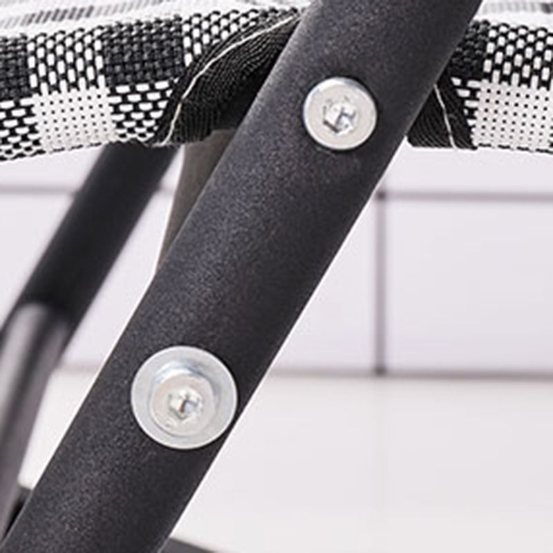 Chaise à bascule en coton moderne allongé avec oreiller pour le salon