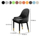 Glam Dining Chairs Matte Finish Leather Curved Parsons Chair for kitchen Clearhalo ' kitchen&dining_furn' 'Dining Chairs' 'Dining Tables & Seating' 'dining_chair' 'furn' 'furn_dining_chair' 'Furniture' 'furniture_dining_chair' 'Kitchen & Dining Furniture' 'kitchen' 1200x1200_12dae092-baf4-4c35-8c0c-baf5b17af78a