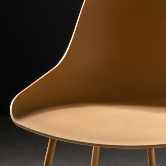 Scandinavian Metal Plastic Counter Stools Low Back Indoor Bar Stool with Bucket Seat Clearhalo 'Bar Furniture' 'Bar Stools' 'bar_stools' 'furniture_bar_stools' 'Kitchen & Dining Furniture' 'kitchen&dining_furn' 'kitchen' 'kitchen_furn' Furniture' 1200x1200_12dba1a7-d4c9-4f8e-a91d-b76f33310fcf