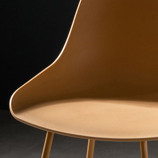 Scandinavian Metal Plastic Counter Stools Low Back Indoor Bar Stool with Bucket Seat Clearhalo 'Bar Furniture' 'Bar Stools' 'bar_stools' 'furniture_bar_stools' 'Kitchen & Dining Furniture' 'kitchen&dining_furn' 'kitchen' 'kitchen_furn' Furniture' 1200x1200_12dba1a7-d4c9-4f8e-a91d-b76f33310fcf