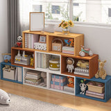 17.7 "lモダンなスタイルの本棚木材閉じた本棚のホームオフィス