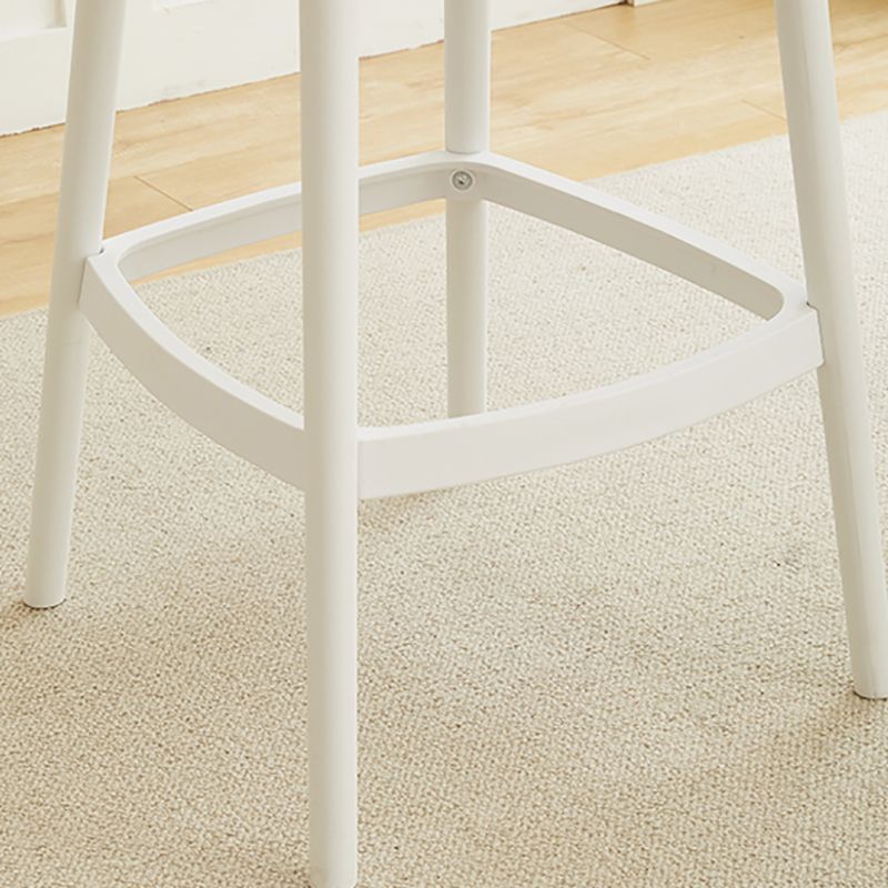 Taburetes de bar de estilo moderno taburetes de barra de plástico de respaldo para el comedor