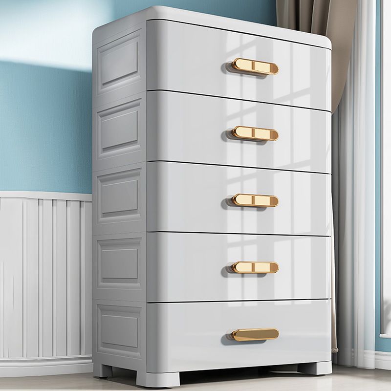 Rectangular Plastic Wardrobe Teen Style Bedroom Storage Cabinet