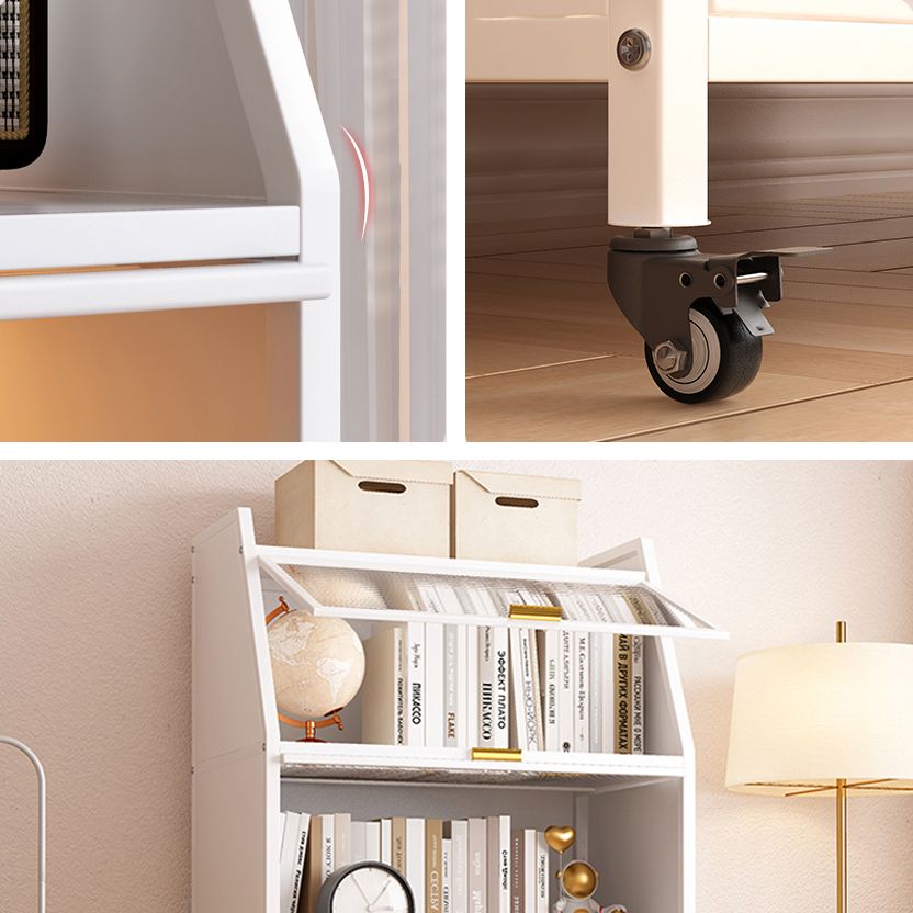 Standaard boekenkast metalen glamus gesloten back -boekenplank met planken