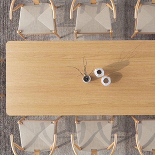 Tavolo da pranzo top in legno massiccio tavolo rettangolo con base di cavalletto