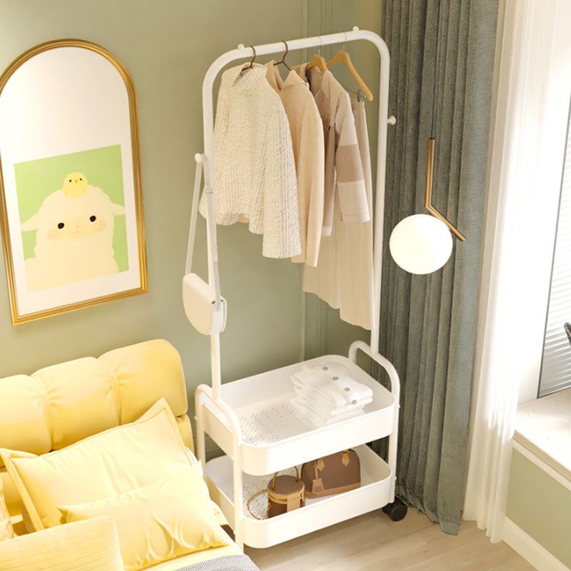 Rack de manteau métallique de style moderne pure couleur étagère de conception de conception de conception de conception