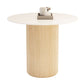 Simple Round Top Dining Table Solid Wood Base Dining Table for Living Room Clearhalo 'Dining Tables & Seating' 'Dining Tables' 'dining_table' 'furn' 'furn_dining_table' 'Furniture' 'furniture_dining_table' 'Kitchen & Dining Furniture' 'kitchen' 'kitchen_dining_table' 1200x1200_12e54092-beae-40ad-87de-3b0414480450