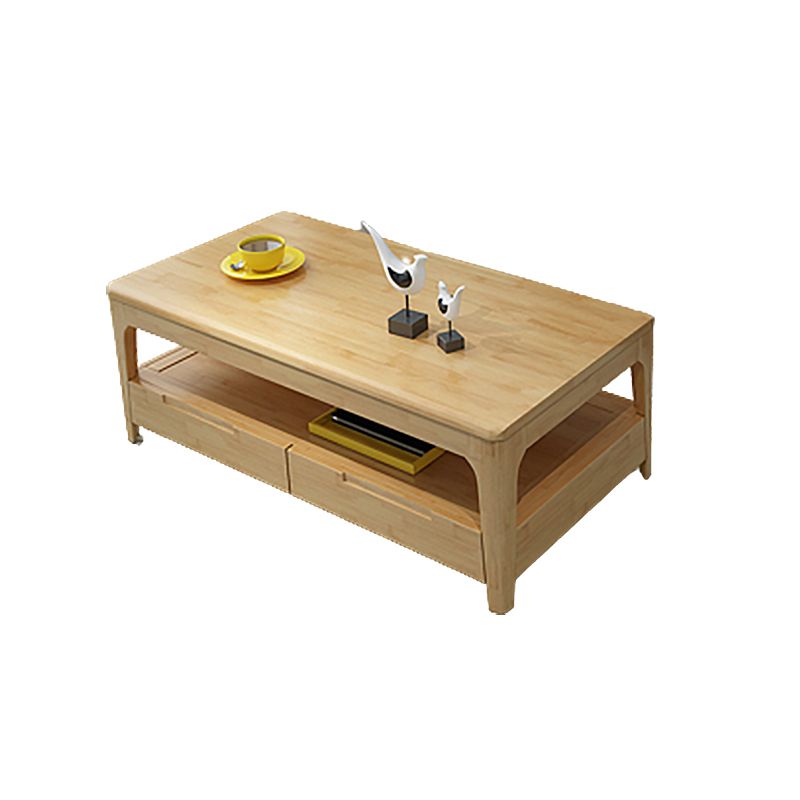 23.62 inch Wide Scandinavian Style Coffee Cocktail Table Solid Wood Coffee Table Clearhalo 'Coffee & Accent Tables' 'Coffee Tables' 'coffee_tables' 'furn' 'furn_coffee_tables' 'Furniture' 'Living Room Furniture' 1200x1200_12e7310d-7f40-4b42-9ca1-e2971aec49b7
